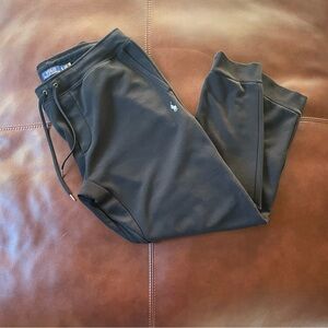 Polo Ralph Lauren Authentic Double Knit Tech Jogger Black Sweatpants Deluxe Feel